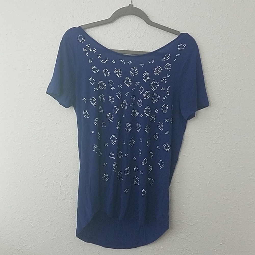 JUICY Couture Medium blouse blue strappy glam